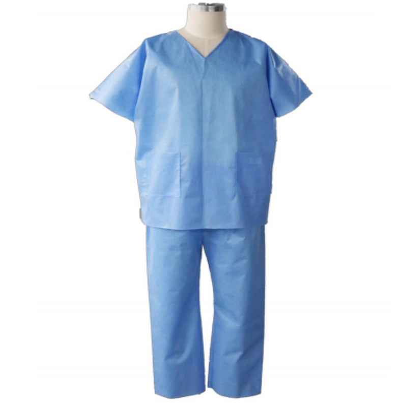 Short sleeve Isolation Gown two-piece 